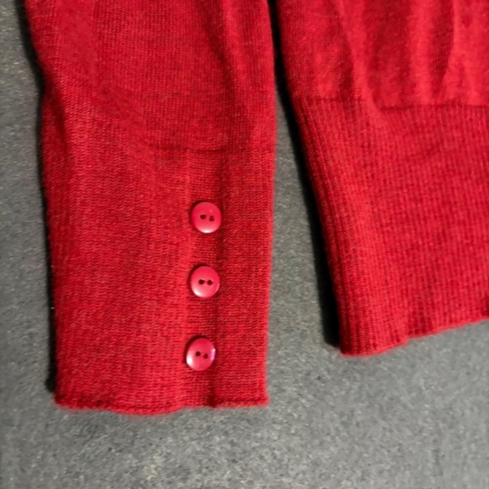 The Limited Scoop Neck Sweater Women Large Red Basic Layer Preppy Fall Core - Picture 5 of 7